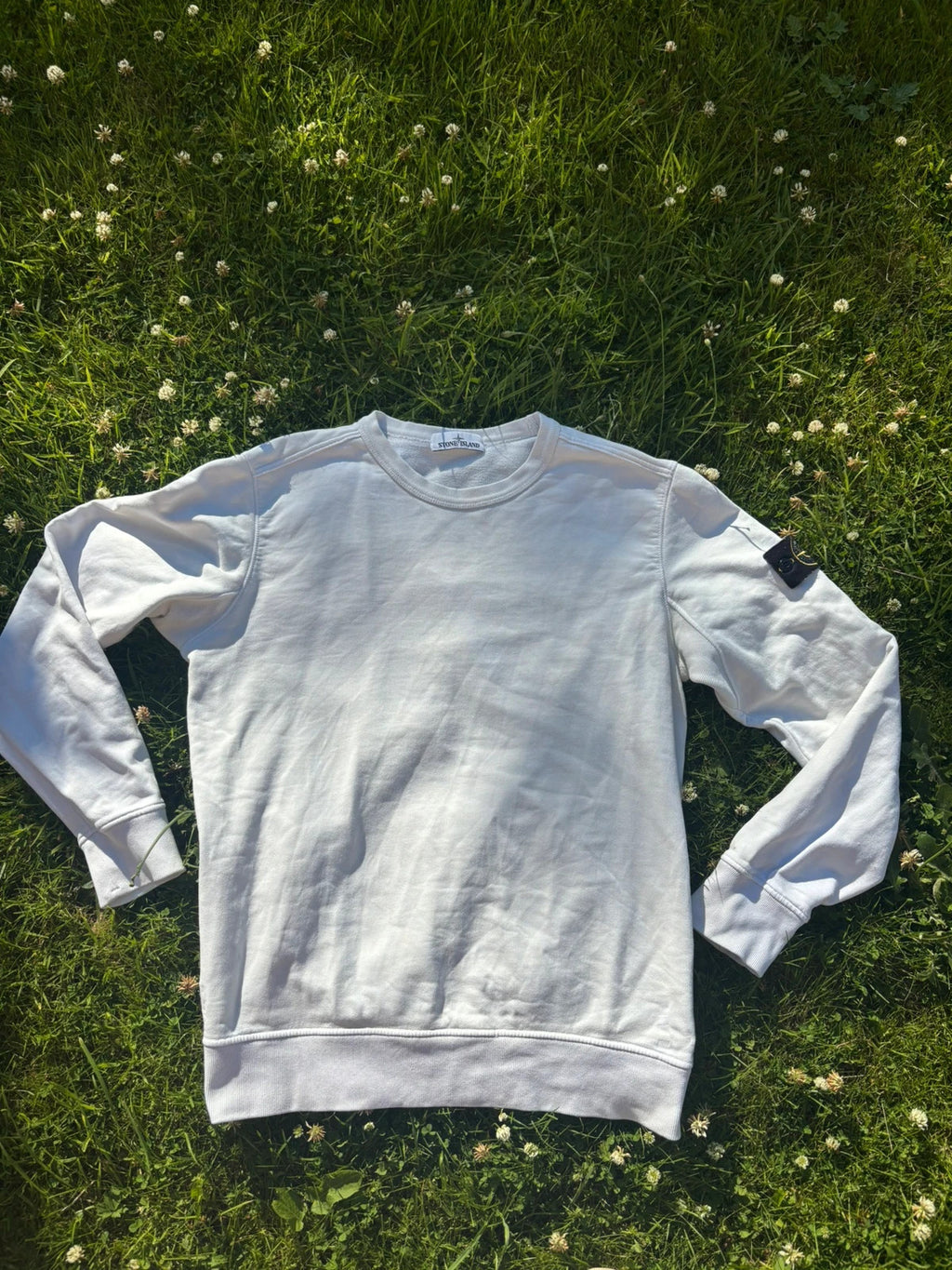 Stone Island White Sweatshirt Mens Large RRP £275