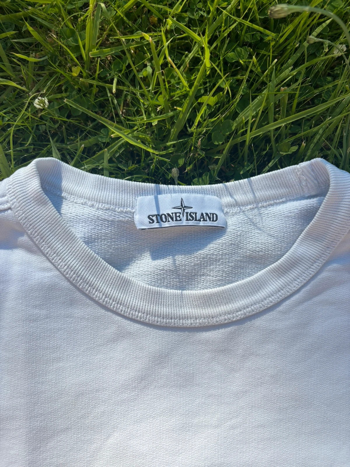 Stone Island White Sweatshirt Mens Large RRP £275