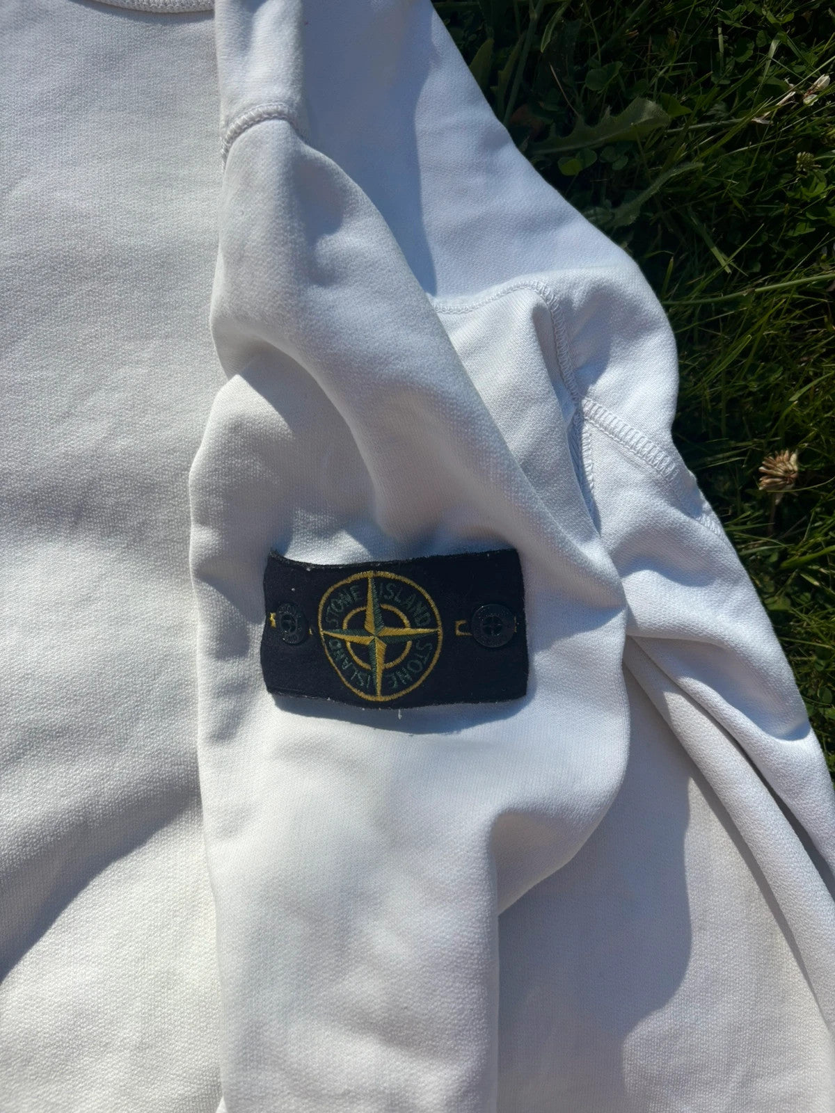 Stone Island White Sweatshirt Mens Large RRP £275