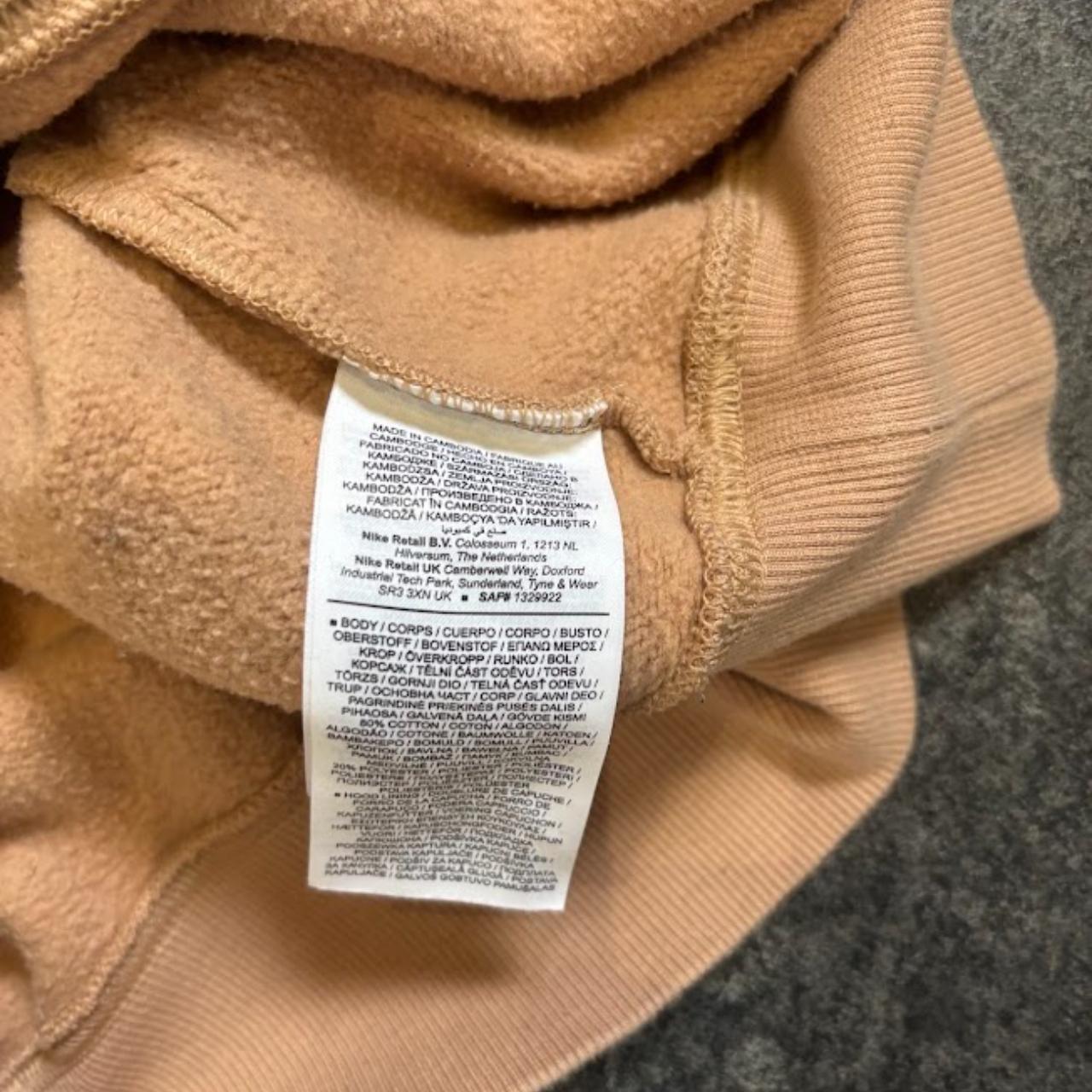 Nike Lab Solo Swoosh Nrg Heavyweight Hoodie Beige Large