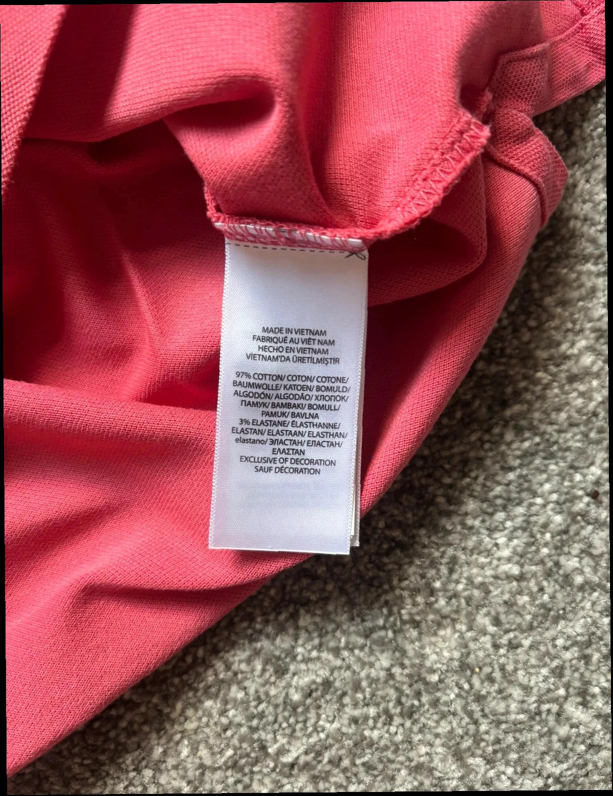 Ralph Lauren Pink Polo Shirt "Slim Fit" - Size Medium