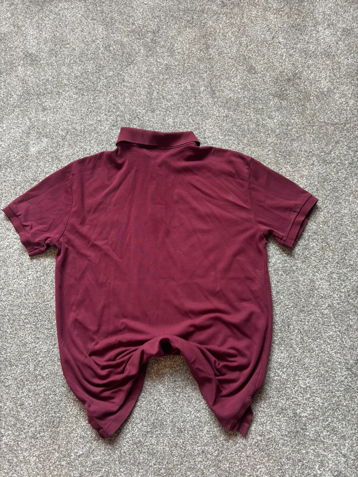 Ralph Lauren Burgundy Polo Shirt "Slim Fit" - Size Medium RRP £135