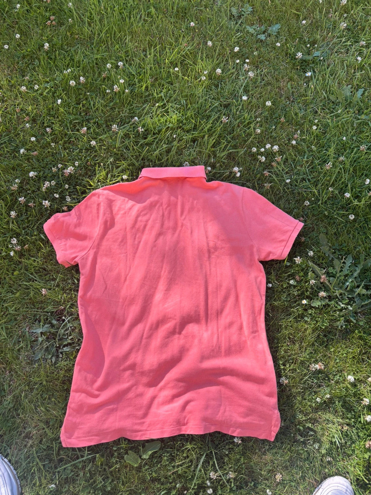 Ralph Lauren Coral Polo Shirt "Custom Slim Fit" - Size Large RRP £120