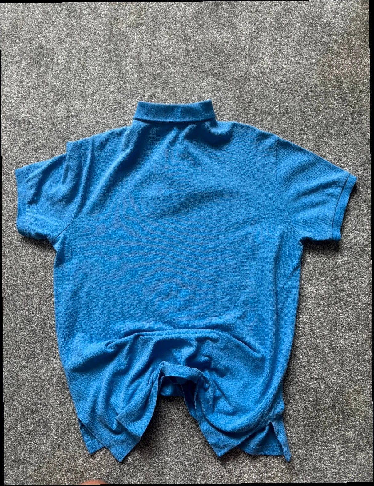 Ralph Lauren Blue Polo Shirt "Custom Fit" - Size Large